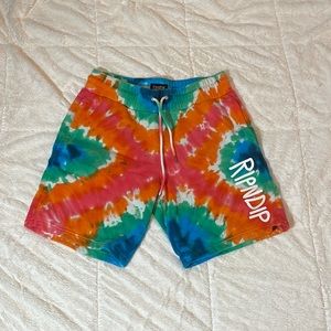 Tie dye RipnDip shorts in men’s size small